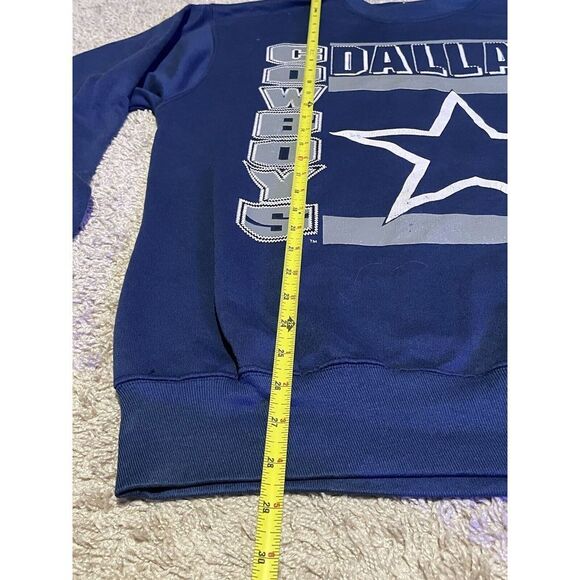 Vtg 90's Dallas Cowboys Team Rated Crewneck Sweatshirt Large NFL USA Pullover - Picture 4 of 7